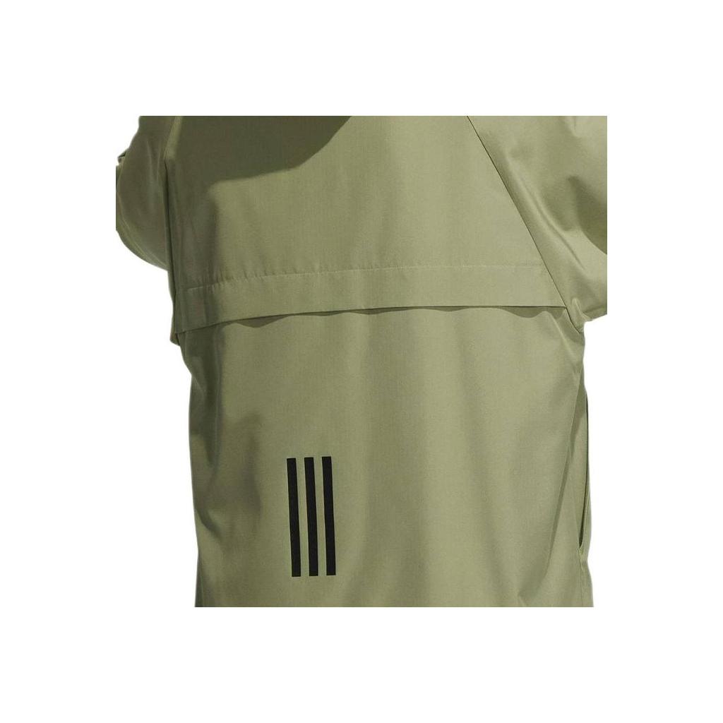 adidas Th Warm Jacket Sports Casual Hooded Raglan Long Sleeve Jacket Men Jacket Green JI6842