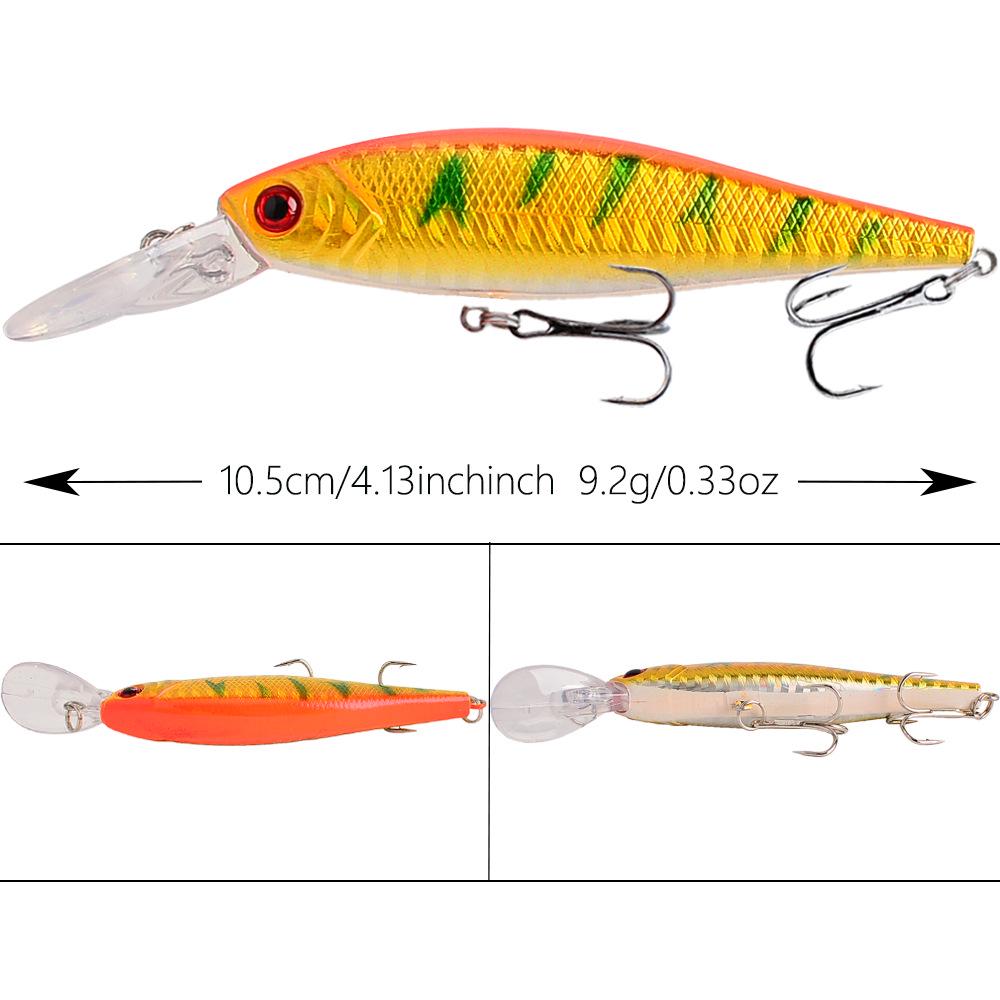 Floating Minnow Fishing Lure 10cm, 9.2g: Long Cast Plastic Hard Bait