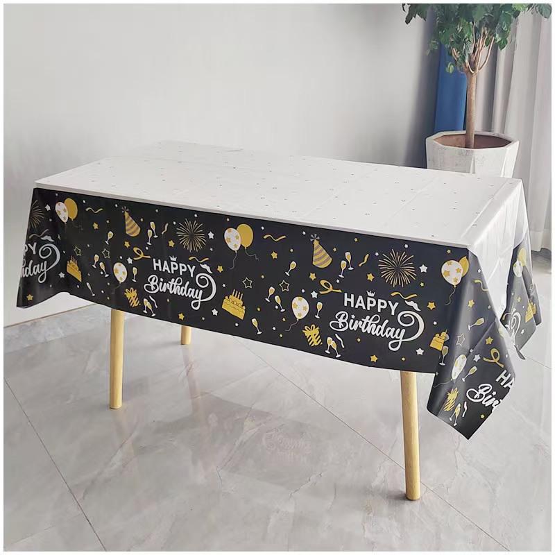 Halloween & Christmas Theme PEVA Tablecloth - Disposable Party Decor
