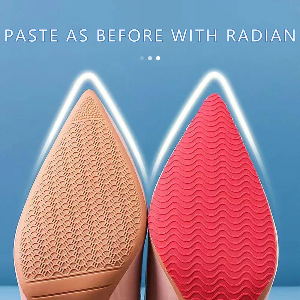 Non Slip Shoes Pads Self-Adhesive Shoe Grips Rubber Anti-Slip Insoles Stick Protector Silicone Resistant High Heels Sole Cover