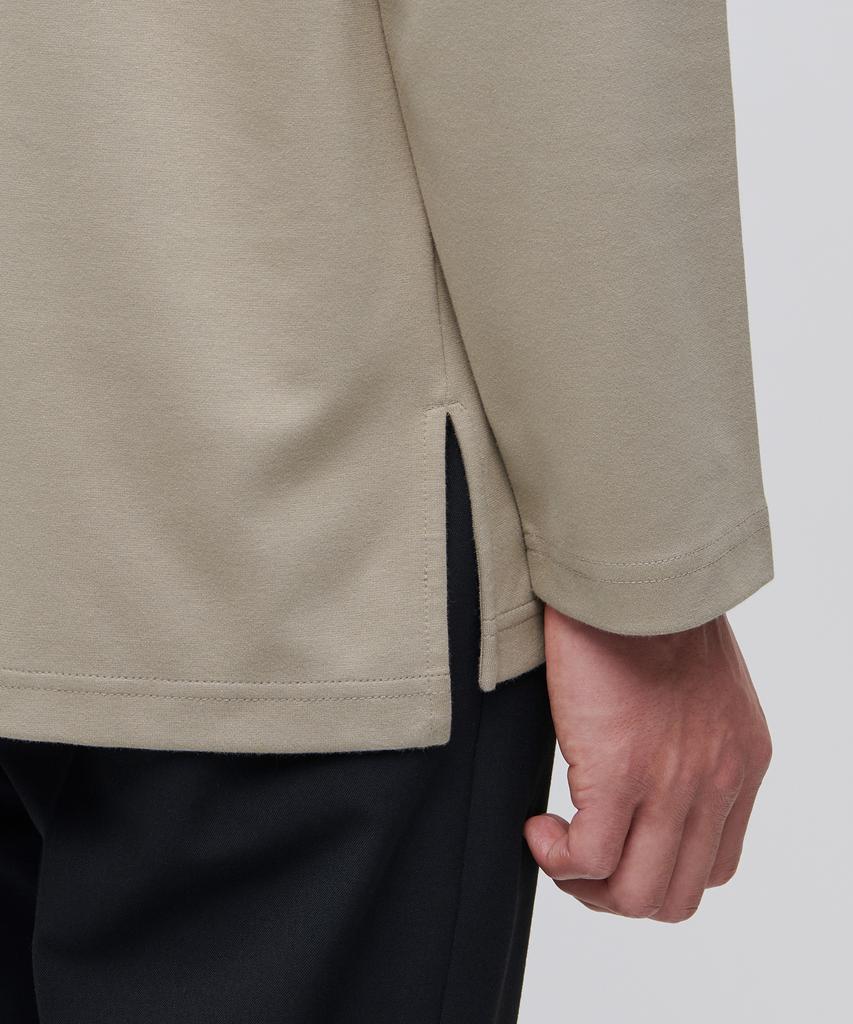MUSINSA STANDARD Ponte Turtleneck Long Sleeve T-Shirt [Beige]