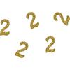 Glitter Confetti - PTIT CLOWN - Number 2 - Pack of 50 - Height 2.5 Cm - For Children