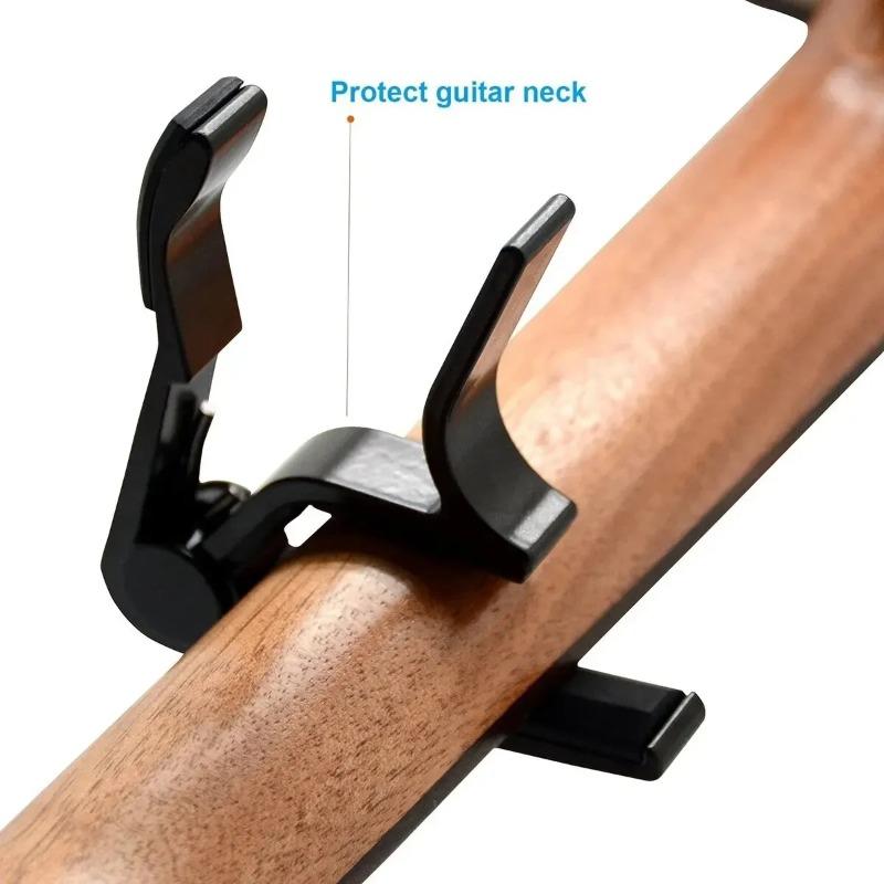 1pcs Guitar Tuning Clip CAPO Folk Electric Wood Guitar Tuning Clip Ukulele Metal Minimalist Guitar Accessories