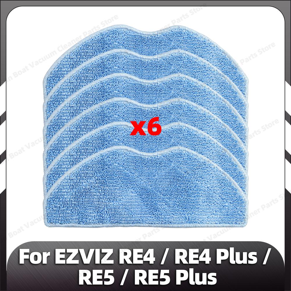 Compatible for EZVIZ RE4 / RE5 Robot Vacuum Replacement Main Side Brush HEPA Filter Mop Pads Spare Parts Accessories