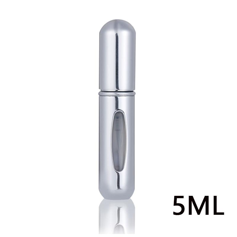 5ml Refillable Perfume Bottle Pump High-end Portable Spray Bottle Made Aluminum Press Spray Design