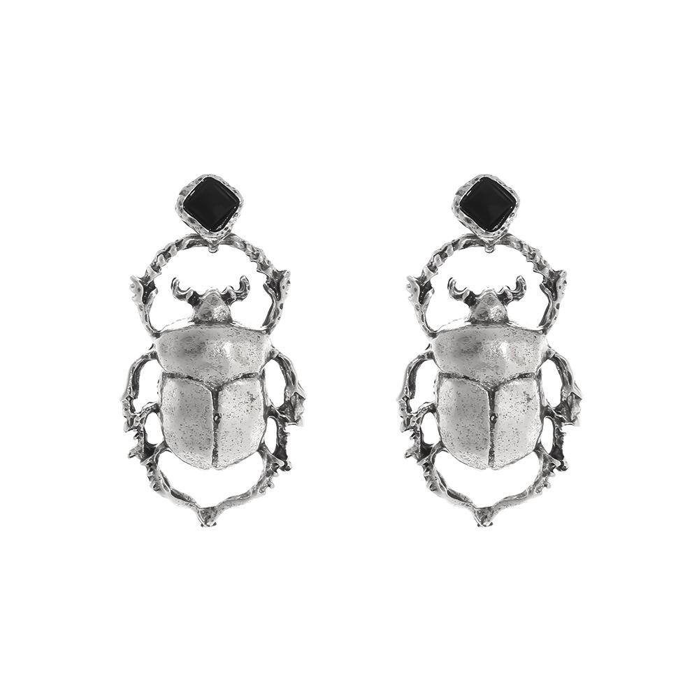 

Digadagu Metal Insect Stud Earrings Simple Animal Earrings New Women s Vintage Daily Zircon AccessoriesZAA медный