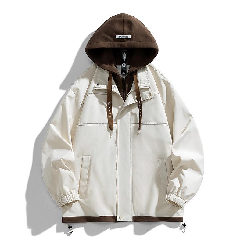 Men's Spring/Autumn Hooded Casual Jacket for Outdoor Activities