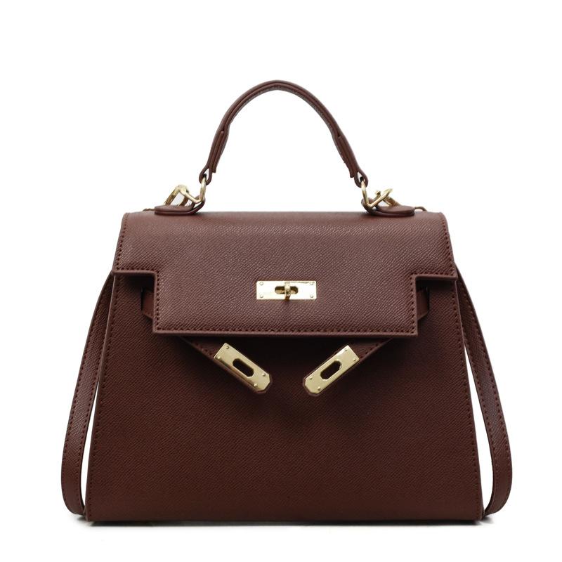 New messenger bag women's bag premium texture palm pattern Kelly bag fashionable portable shoulder bag