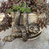 1 fun animal sloth statue, creative hanging pot decoration, suitable for balcony garden garden flower pot decoration