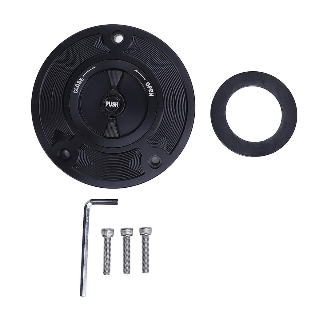 Motorcycle Fuel Tank Cap Leakproof Keyless Aluminium Alloy Replacement for GSXR600 GSXR750 GSX650 GSXR1000 GSF1200