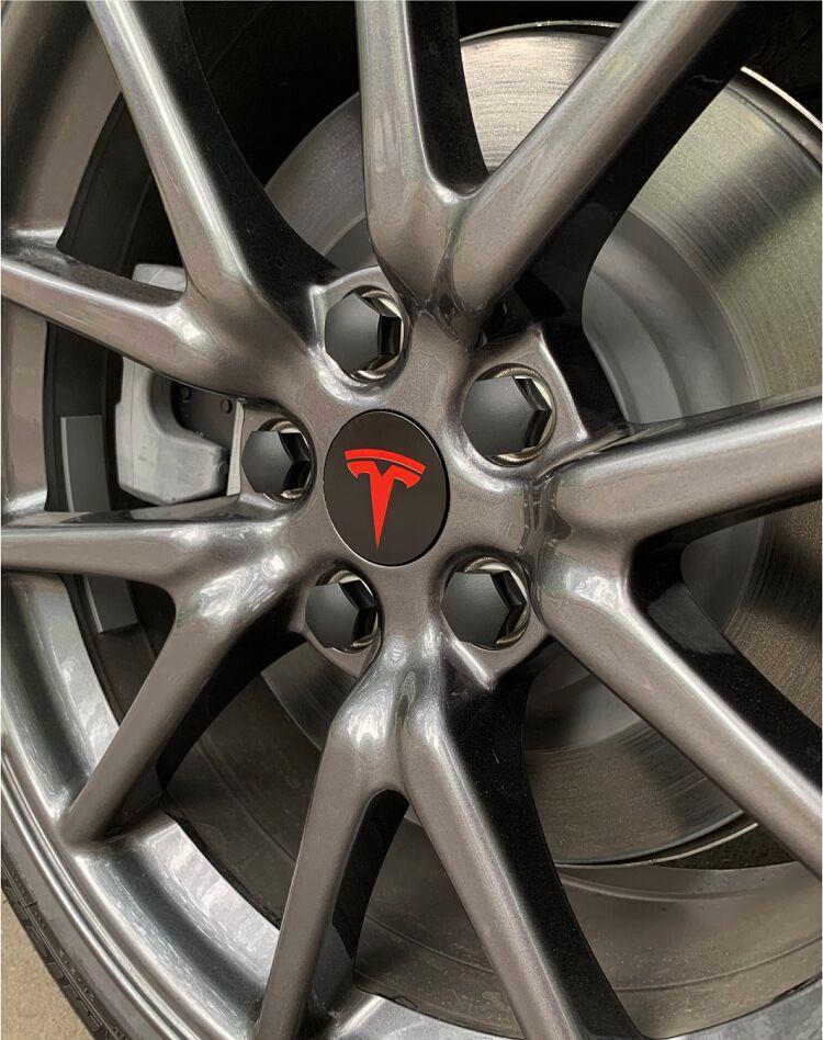 26 Stück 30 Stück Radnabendeckel für Tesla Model 3 Model Y 2025 Model Y Juniper Auto Radnabe Dekorationskappen Abzeichen Radmutterschutz