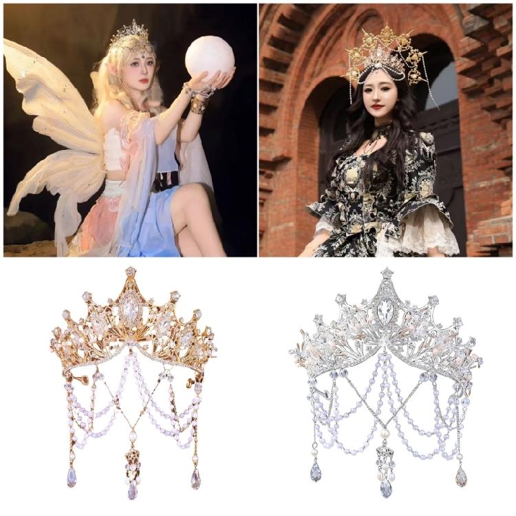 Pearls Hair Accessory for Women and Girls Elegant Fringed Design Comfortable Wear Headpiece for Family Gatherings