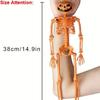 Halloween Skeleton Full Body Movement Joint Realistic Horror Skeleton Ghost House Cemetery Prop Pendan