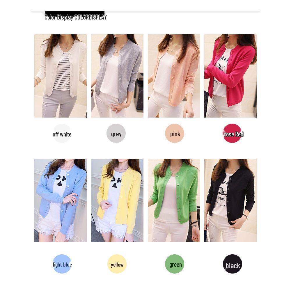 Women's Lightweight Knitted Cardigan - New 2026 Trendy Spring/Autumn Sweater Jacket