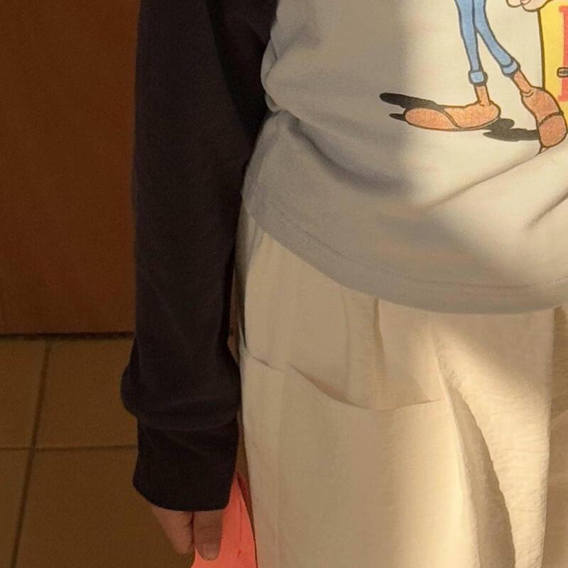 Da Yin Girls  Spring Fashion Wide-Leg White Pants 140