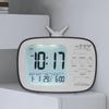 TV Shape Digital Display Alarm Clock With Thermometer and Calendar for Student Bedroom