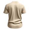 Men's Summer Loose Linen T-Shirt Solid Color American Style Henley Neck Short Sleeve Shirt Breathable Casual Beach Tops Men European  American Fashion