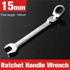 Metric Gear Spanners Durable Multifunctional Combination Ended Spanner Kits Car Hand Tools Combination Ratchet Wrenches Steel
