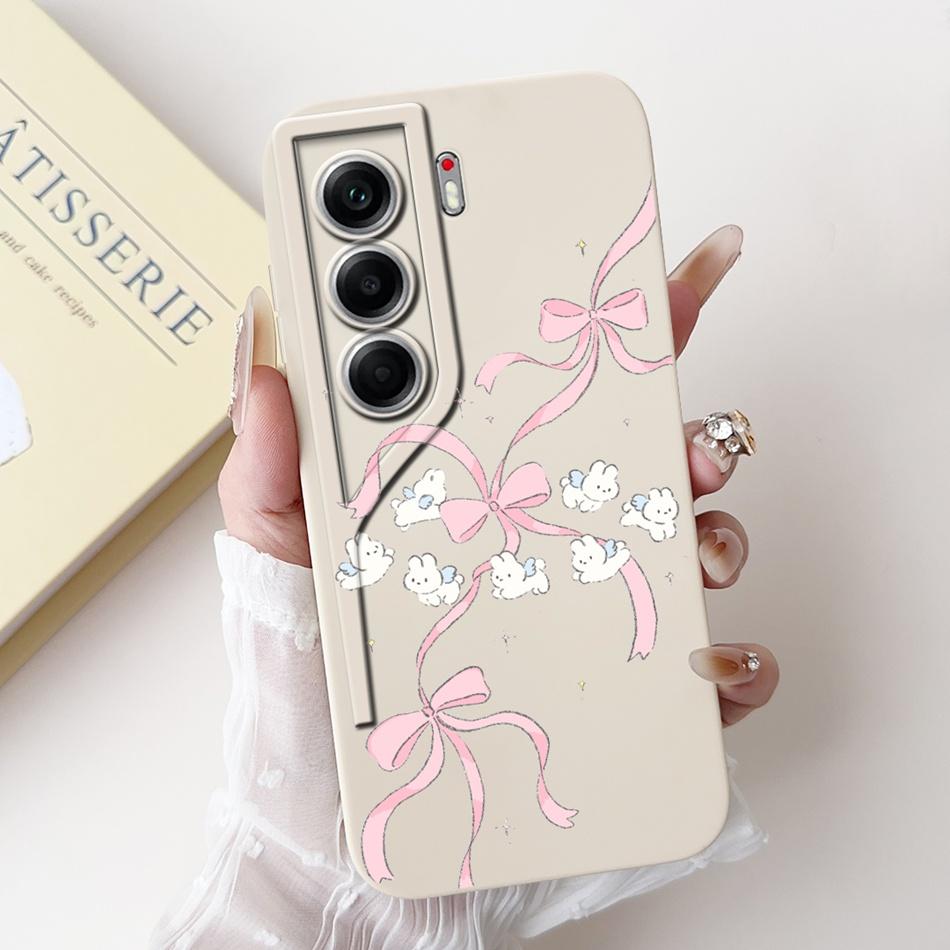 For Tecno Camon 40 Pro 4G Camon40 CM5 CM6 Elegant Butterfly Floral Phone Case For Camon 40 40Pro 4G Soft Silicone Cases Bumpers