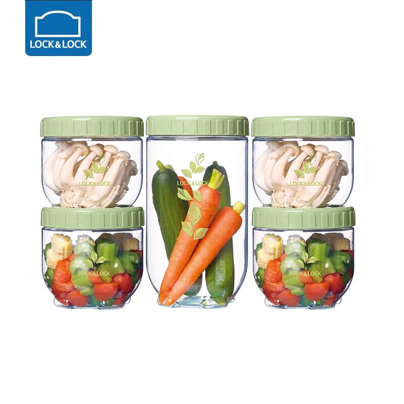 LOCK&LOCK High Borosilicate Glass Food Storage Jar Set