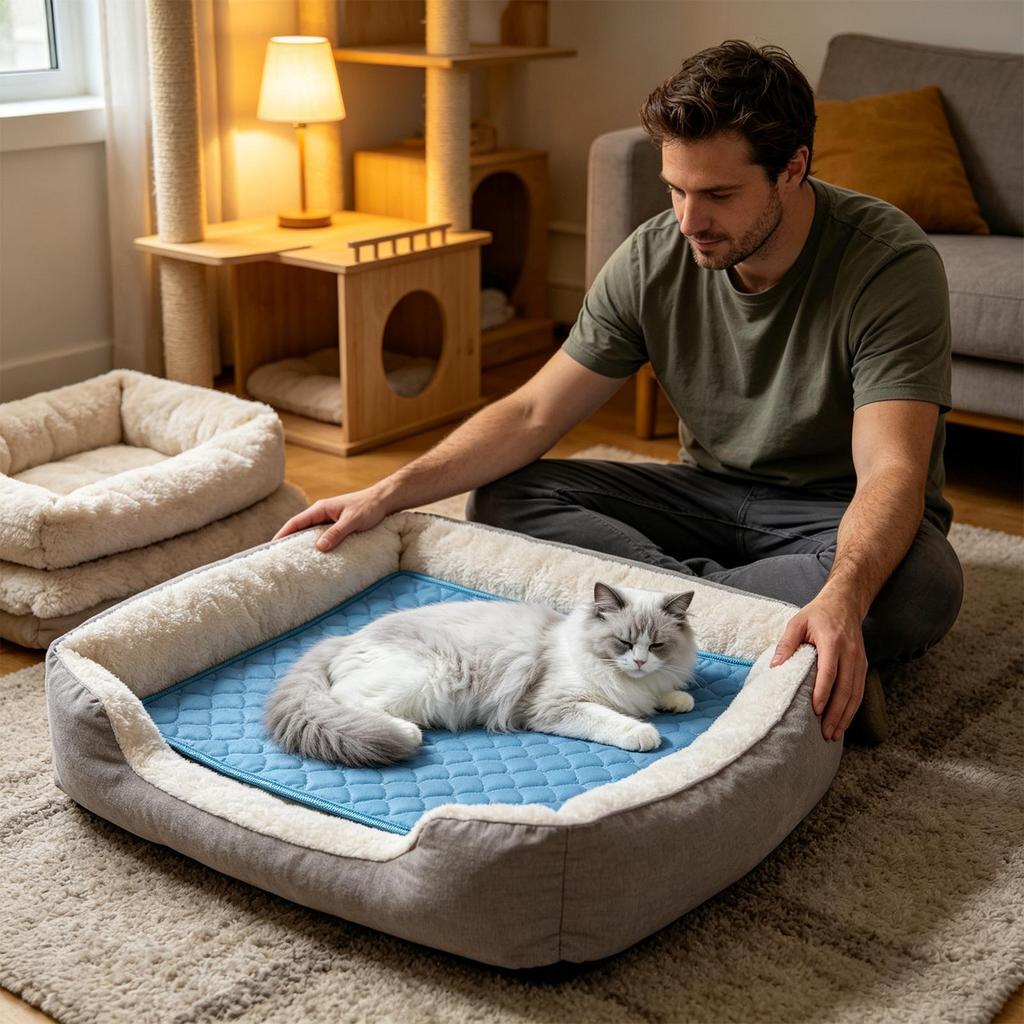 Dog Cooling Mat Pet Cold Bed Washable Pet Training Pads Durable Cat Ice Blanket For For Small Medium Large Dog Kitten