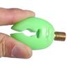 3pcs Golw In Dark Plastic Fishing Rod Holder U head Road Rest Grips (green)