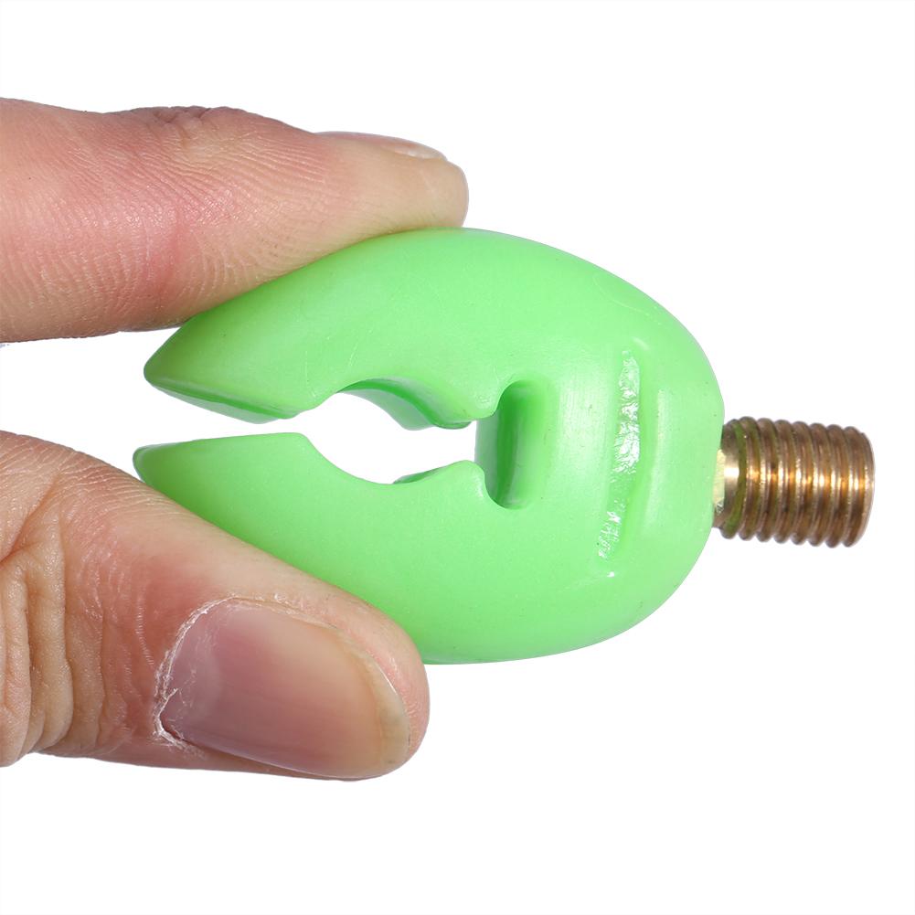 3pcs Golw In Dark Plastic Fishing Rod Holder U head Road Rest Grips (green)
