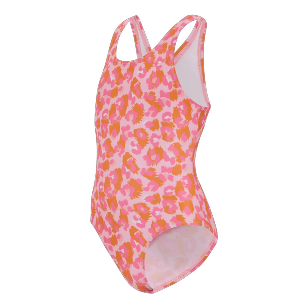 Regatta Girls Katrisse Leopard One Piece Swimsuit