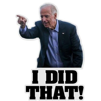 50 stücke Joe BidenS Lustige Aufkleber Das ist Alles Ich, Das. (Nach rechts gerichtet)(Zeigt nach links)