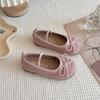 Kids Ballet Flats for Girls with Cute Bowtie and Colorful Options Non-Slip Soft Sole Toddler Dance Practice Flats Elegant spring
