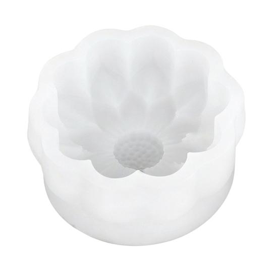 Sakura Çiçeği Pirinç Kek Silikon Kalıbı Yapışmaz Çiçek Şekilli Kalıp Ay Keki Mung Fasulyesi Kek Tatlı DIY Pişirme Aracı için