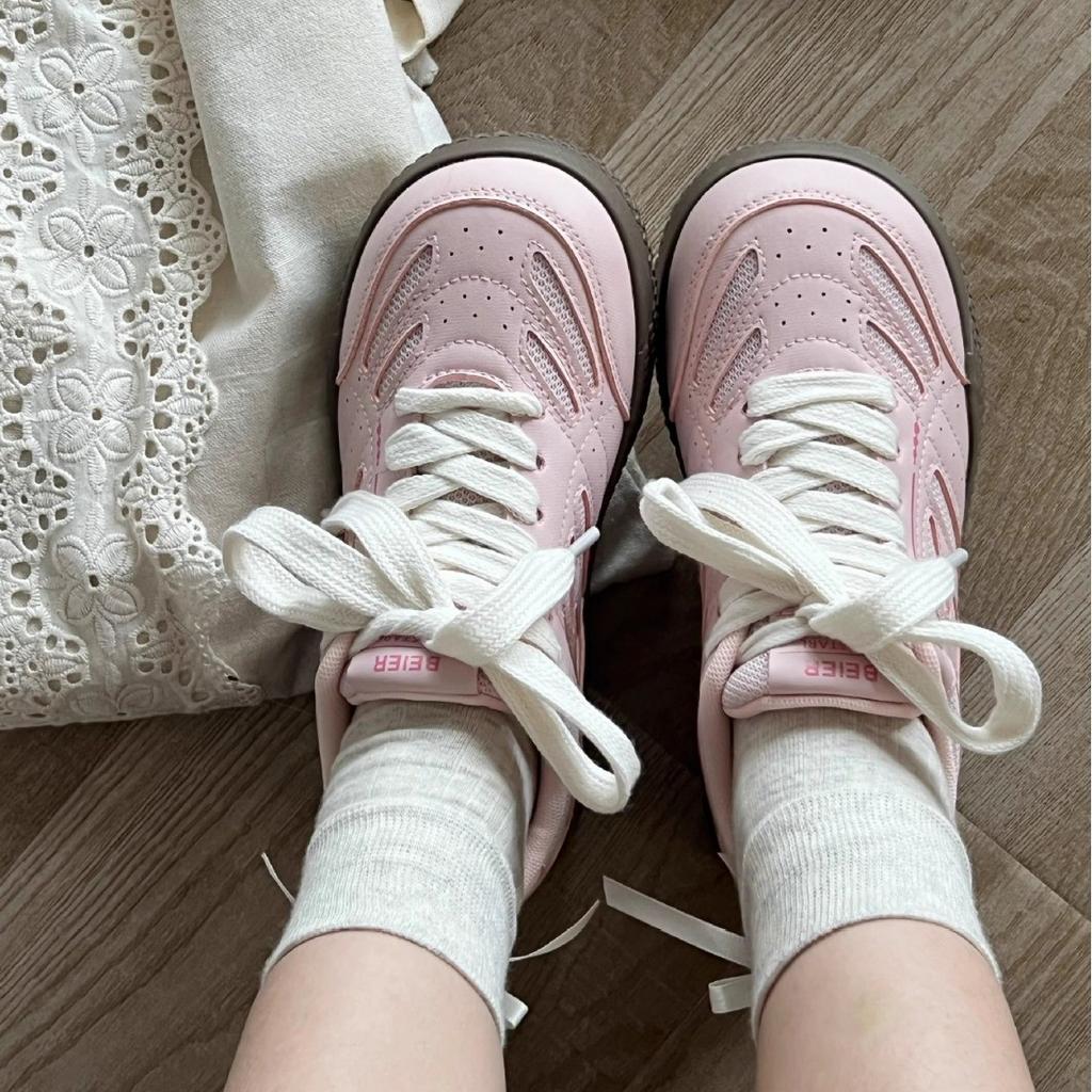 Korean version of student mesh Forrest Gump little white shoes women's shoes ins tide 2025 spring new thick-soled versatile casual board shoes