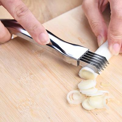 Stainless Steel Onion Cutter Graters Multifunction Onion Garlic Tomato Knife Vegetable Shredders Slicer Kitchen Cooking Gadgets