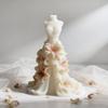 Wedding Dress Shape Silicone Molds for Handmade Scented Candle Soap Chocolate Wedding Home Decoration and Resin Casting