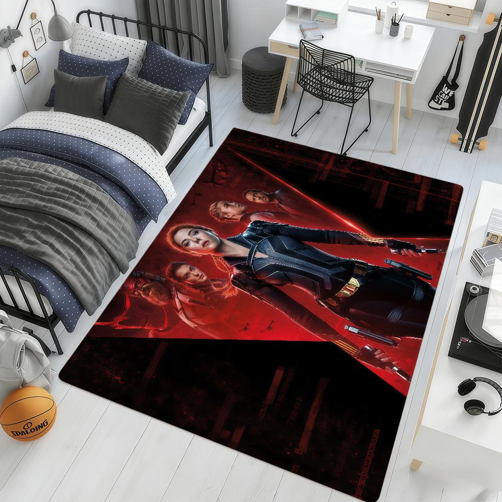 movie cool art b-Black w-Widow ml hogar Bedside Rug Kitchen Bath Floor Mat Hallway Balcony Carpet Entrance Doormat Decor Home