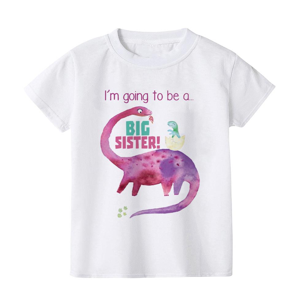 I'm Going To Be A Big Sister T-shirt Baby Announcement Big Sister Sibling Clothes Tops Toddler Rainbow Shirt Girl Kids Clothing