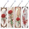 4Pcs DIY Irregular Shaped Diamonds Diamond Art Bookmark for DIY Making Beginners Adult Art Craft Supplies Handmade Birthday Gift
