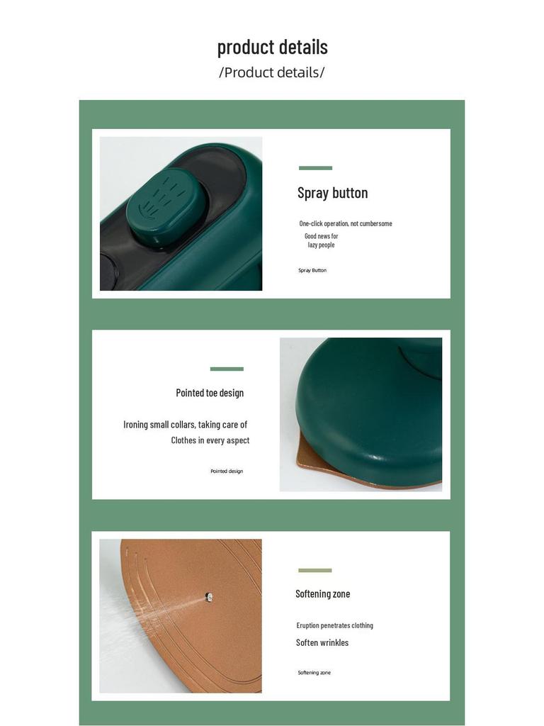 Portable Mini Garment Steamer: Handheld Multifunctional Electric Iron for Household Use