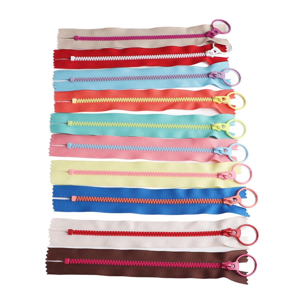 10pcs Close End Handcraft Zipper 30cm Length Colorful DIY Zippers for Bag Clothing