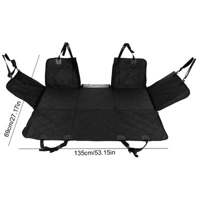 Back Seat Extender for Dogs Hard Bottom Pet Rear Seat Protector Dogs Travel Bed Anti Scratch Supports 308lbs for Car SUV Truck