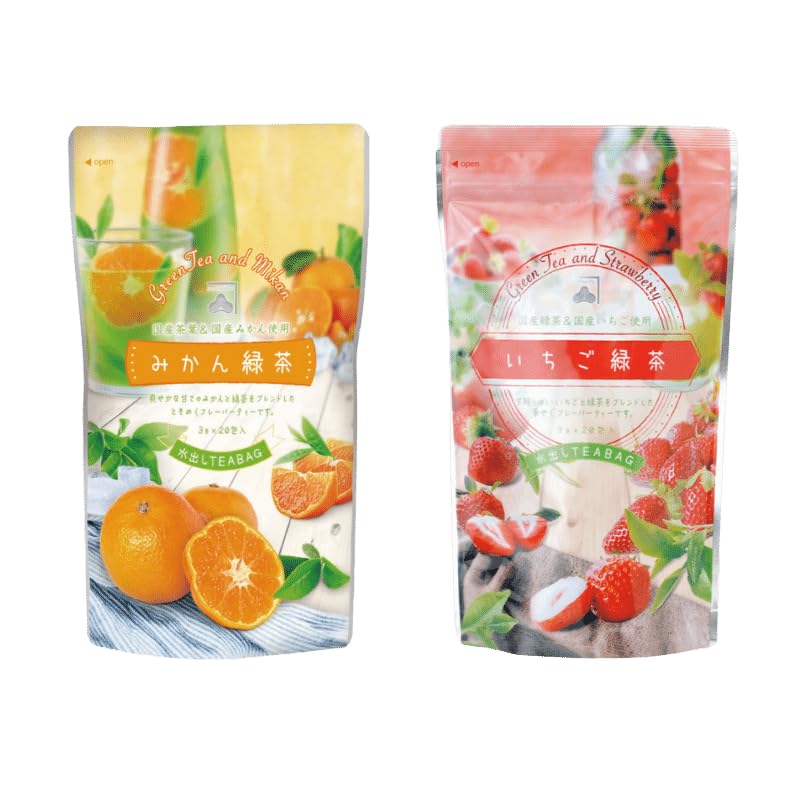 

Набор чайных пакетиков для холодного заваривания Kanematsu Tea Зеленый чай Мандарин Зеленый (Клубника + Чай)