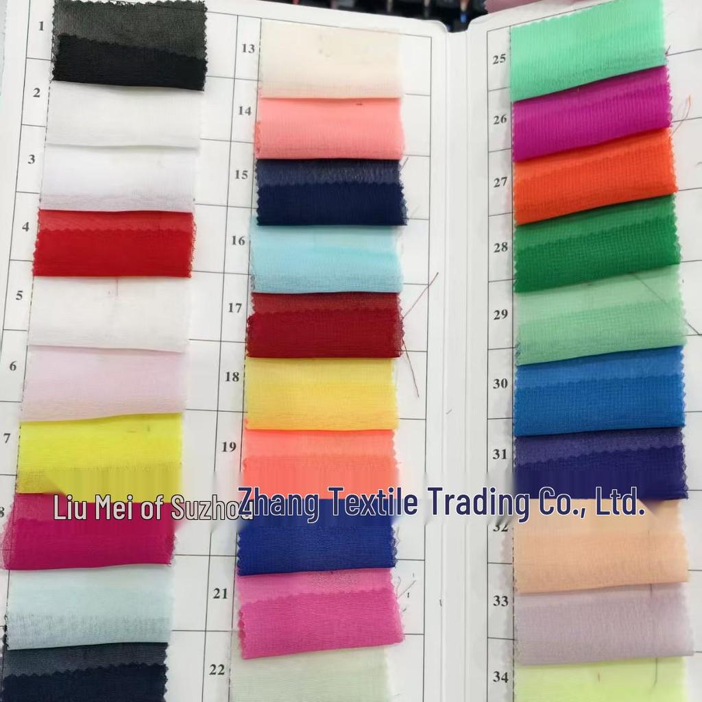 100D Chiffon High-Density All-Polyester Soft Breathable Fabric for Fashionable Women's Dresses and Shirts