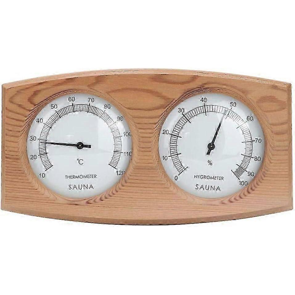 Termometro per Sauna 2 in 1 Legno Termoigrometro Termometro Igrometro Accessori per Sauna a Vapore