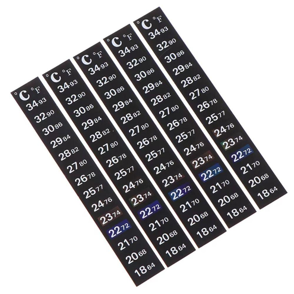 5Pcs Dual Scale Digital Fish Tank Thermometer 4-36 0-50 Temperature Sticker Fish Tank