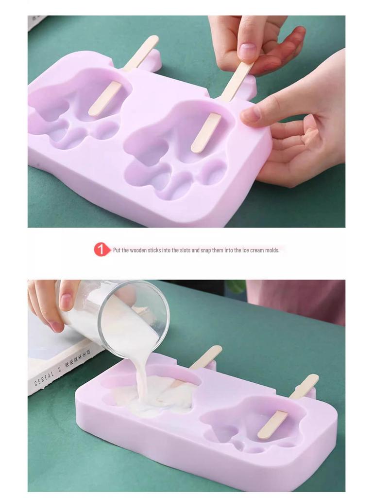 Food-Grade Silicone Popsicle Mold for Homemade Ice Cream