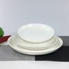 Huiliang 14-inch White Ceramic Deep Serving Plate