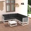 Day and Night - Day and Night Garden Furniture Set 6 Pieces and Cushions Solid Pine Wood