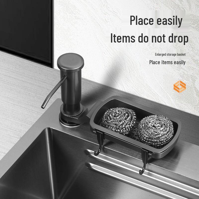 OLOEY Stainless Steel Kitchen Sink Soap Dispenser Set
