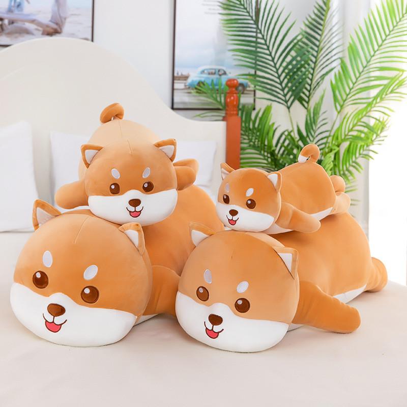 Japanese Akita Dog Plush Toy Stuffed Animal Doll Home Decoration Kids Gifts