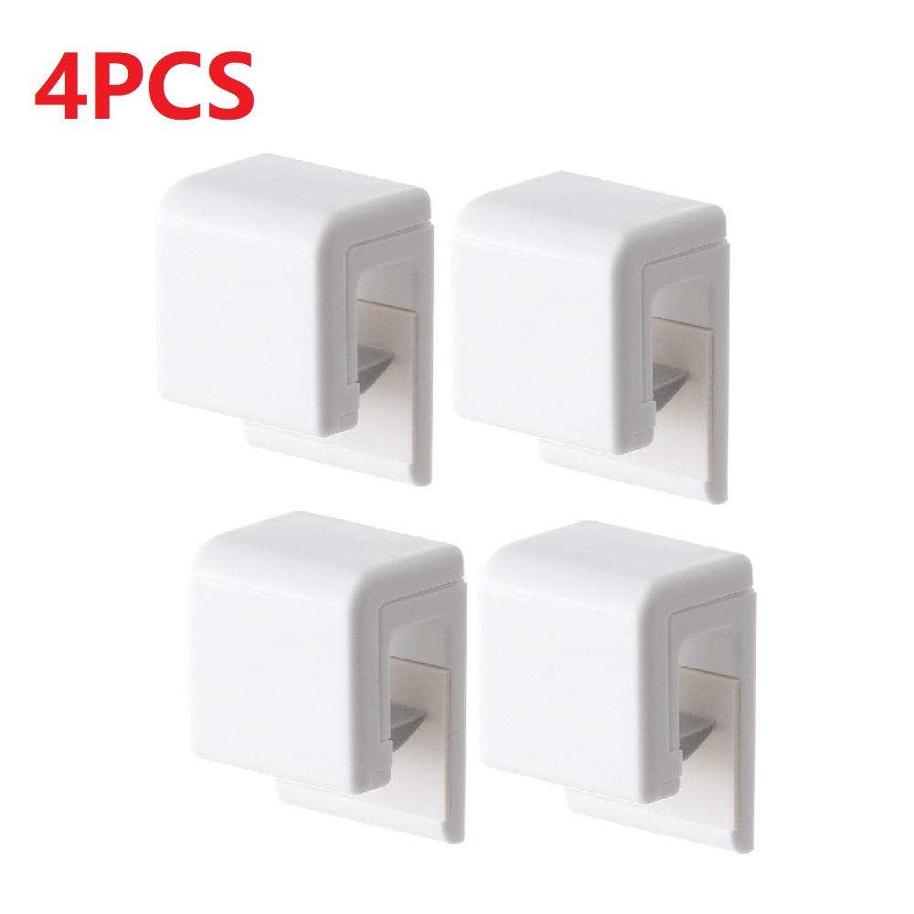 1-12PCS Plastic Self-Adhesive Toothpaste Holder Clip Punch-Free Wall Mounted Bathroom Towel Organizer Accessory Toothpaste Clips